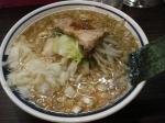 「こってり極太麺（並）+特製ワンタン」@中華そば いまむら 川崎BE店の写真