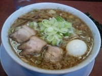 「玉子ラーメン（コッテリ）+中盛」@丸信ラーメン 柳田店の写真