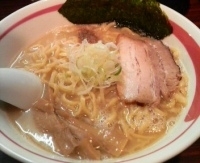 「ラーメン（太麺、大盛り）￥650」@ラーメン長山の写真