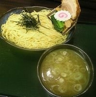 「帆立仕立て塩つけ麺並盛（特製中太麺）」@煮干 丸めの写真