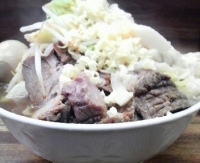 「小ラーメン（全マシ）￥650」@ラーメン二郎 新小金井街道店の写真