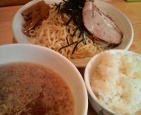 「つけ麺¥700+ライス(サービス)100円返金(クーポン)」@らーめん海宝の写真