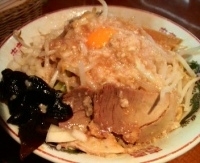 「油めん（全マシ）￥780」@らーめん ぽっぽっ屋 水道橋店の写真