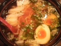 「粋家らーめん（朝）￥450+味付け玉子（クーポン）」@らーめん粋家 上野店の写真