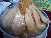 「ふじ麺+バカ豚」@明神角ふじの写真