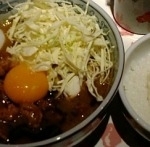 「豚菜カリー麺・白飯付き（らーナビ会員限定・期間限定）」@麺屋武蔵 江戸きんの写真