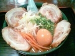 「チャーシューメン（￥700）+味玉（クーポン）」@北海道みそラーメン くまちゃんの写真