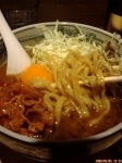「豚菜カリー麺（らーナビ会員限定・期間限定+ライス付き）980円」@麺屋武蔵 江戸きんの写真