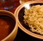 「カリーつけめん（期間限定・昼夜各10食）+鶏ごはん」@麺・酒処 ぶらりの写真