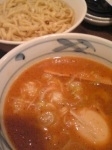 「味玉辛つけめん（あつもり）」@TETSU 品川店の写真