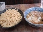 「つけ麺+味玉+豚ほぐし」@六厘舎 本店の写真