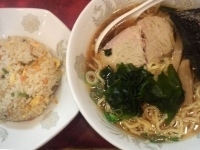 「ラーメン（大盛りサービス）￥300+半チャーハン￥150+ゆでた」@らーめん ほん田の写真