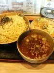 「特製しょうゆつけ麺+特盛+野菜トッピング」@大熊食堂の写真