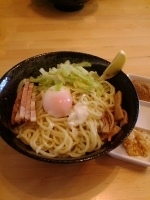 「はしそば（冷）￥550+ニンンク￥30+魚粉￥30」@中華そば・特製もりそば 満帆 伊勢崎店の写真