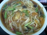 「五目あんかけラーメン」@茅橋らーめんの写真