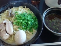「鶏白湯つけ麺 大盛り+煮卵」@鶏そばや 竜神洞の写真