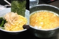 「つけ麺（並）+もやし」@横浜ラーメン 増田家 幕張店の写真