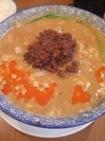 「麺セット（紅龍坦々麺+ライス+自家製ミニ杏仁豆腐）」@紅龍擔擔麺の写真