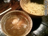 「煮魚出汁つけめん（800円）+味付玉子（100円）」@つけめん 美豚 蓮田店の写真