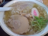 「ラーメン（実はラーメンモツ煮定食800円）」@山銀 深谷大塚店の写真
