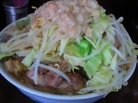 「小ダブル 全増し」@ラーメン二郎 めじろ台法政大学前店の写真