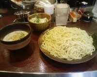 「豆乳つけ麺（特盛）@たっぷり野菜」@つけ麺大臣 池袋西口店の写真