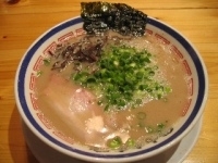 「らーめん（普通）+明太ごはん+替玉」@博多長浜らーめん 田中商店の写真