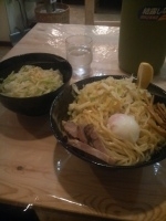 「はしそば（あつもり・あっさり）+やさい」@中華そば・特製もりそば 満帆 伊勢崎店の写真