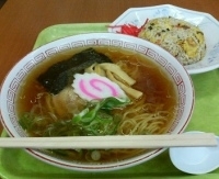 「初狩ラーメン(チャーハンセット)」@初狩パーキングエリア(下り線)スナックコーナーの写真