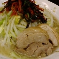 「大ラーメン（ヤサイマシマシ・ニンニク）+ニラキムチ」@ラーメン二郎 横浜関内店の写真