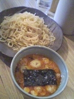 「辛味つけめん 大盛り」@つけめん専門店 一歩の写真