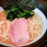 「誠屋拉麺<太麺・替え玉細麺> （650円+100円）」@誠屋 大森山王店の写真