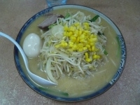 「みそ味玉入り680円 +大盛り100円」@てんこもりラーメンの写真