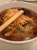 「ねぎラーメン+餃子+野菜炒め」@敦煌の写真