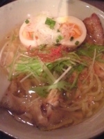 「地鶏魚玉そば+海南チキンライスミニサイズ+うらら」@麺屋宗 -sou- 高田馬場本店の写真