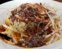 「汁のない担々麺+白飯（小）」@湯麺 破天荒の写真