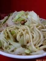 「ブタ入りラーメン（ヤサイマシマシ・ニンニク・カラメ）600円」@ラーメン二郎 三田本店の写真