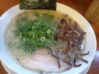 「ラーメン（バリカタ）+替え玉（600円+120円）」@博多長浜ラーメン フクフクの写真