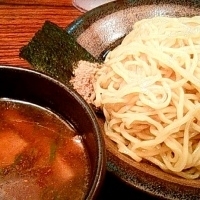 「鶏醤油つけ麺 大盛り（680円）」@つけ麺 大臣の写真
