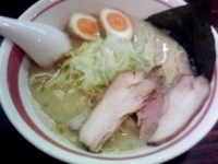 「味玉ラーメン（細麺+大盛無料）」@ラーメン長山の写真