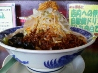 「魂麺 並 ヤサイマシ・ニンニク入 ￥780」@明神角ふじの写真