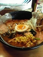 「伽哩麺+チャーシュー+バター」@らーめん寺子屋 伍陣の写真