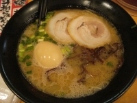 「斗樹らぁめん味玉入り（ハリガネ）+替玉（粉落とし）」@つけめん専門店 斗樹 神田店の写真