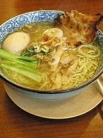 「味玉そば（塩）（830円）・替え玉（120円）」@麺屋 空海 海浜幕張店の写真