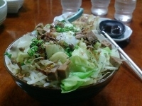 「コク太麺￥700+野菜￥100」@ラーメン工房 幸福亭の写真