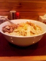 「油そば+トッピング全部乗せ」@UNDER GROUND RAMENの写真