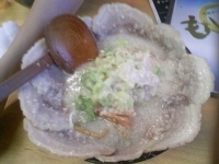 「チャーシューW 塩 背アブラ3 ￥1000」@チャッチャ系らーめん もん吉 伊勢崎支店の写真