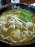 「豚トロ、黒味噌とんこつ（￥480）」@麺屋 五条弁慶 蒲田区役所前店の写真