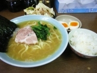 「らーめん（600円）+ランチセット（150円）」@吉祥寺 武蔵家の写真