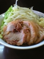 「豚増しらーめん（￥800）、野菜多め」@らーめん陸の写真